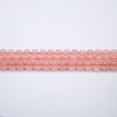 China Fashion Jewelry Rose Quartz Rose Quartz Round Charming Good Price Gemstone Beads For Bracelets for sale