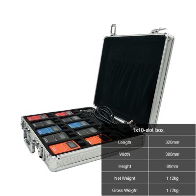 China 10 Slot Portable Box For Guide Wireless Audio System Peripherals Plus One To Ten Charger Easy To Carry RC2401 for sale