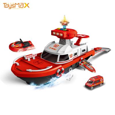 China With Music And Light Educational Alloy DIY Battery Powered Deformation Electric Boat Toy With Light And Music New Type for sale