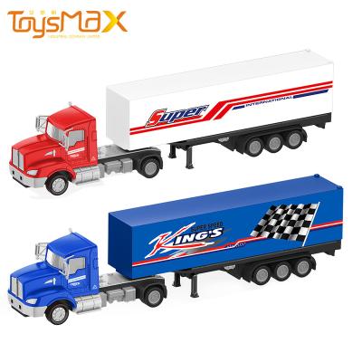 China Diecast Toy 2021 Radio Control Toys Hot Selling USA Styles 1:43 Diecast Alloy Toys Truck Trailer Metal Truck Toy Trailer for sale