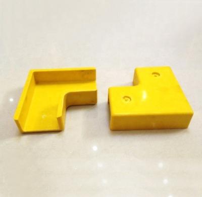 China UV Protection FRP Elbow Fittings for 50mm Round Tube Handrail/Fence/Guardrail Accessories for sale