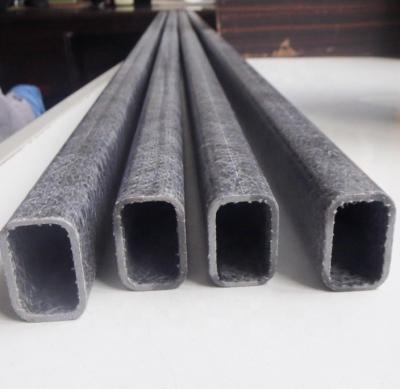 China Smooth Processing Service Cutting Lightweight Fiberglass FRP Rectangular Tube for Children Hockey Stick Handle for sale