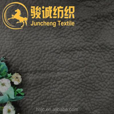 China Antistatic Polyester 100 Elephant Skin Grain Velvet Bonded Fabric For Sofa for sale