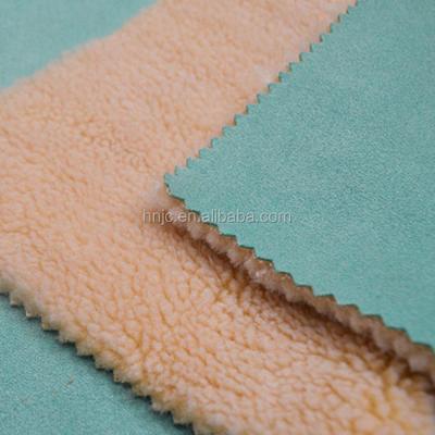 China Waterproof Quilting Sherpa Suede Fabric For Mens Suede Jacket for sale