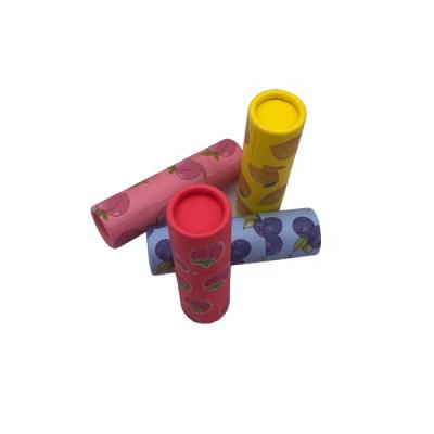 China New Design Handmade Customized Lipstick Tube Packaging / Paper Lipbalm Tube / Customized Lipbalm Paper Paper Tube for sale