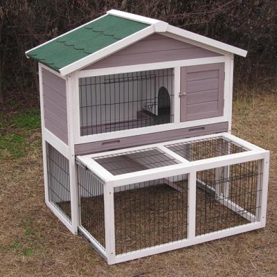 China Sustainable Bunny Rabbit Hutch Wooden Pet House for sale