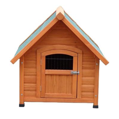 China Solid Viable Exterior For Dog Living Dog House Kennel Wood for sale