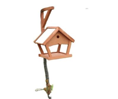 China Sustainable Outdoor Wooden Bird Feeder Bird Wooden Hanging Table for sale