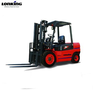 China Machinery Repairs Workshop Popular Model Lonking Brand 3 Ton Lifting Capacity FD30E Manual Forklift for sale