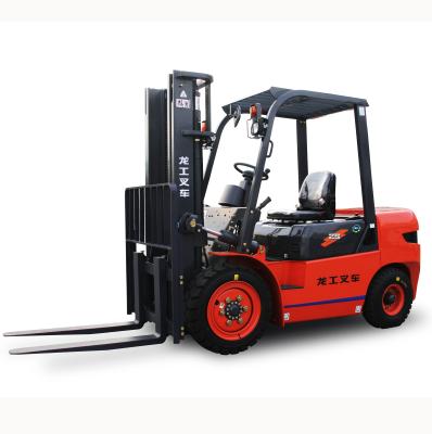 China Building material stores FD25T Lonking 2.5 ton forklift price with 3 stage all free mast 4.5m lifting height for sale