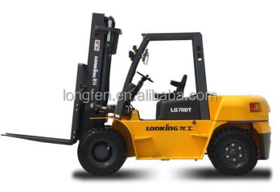 China LG70DT high quality 7 ton diesel hydraulic forklift with good quality 7000kg xinchai engine for sale