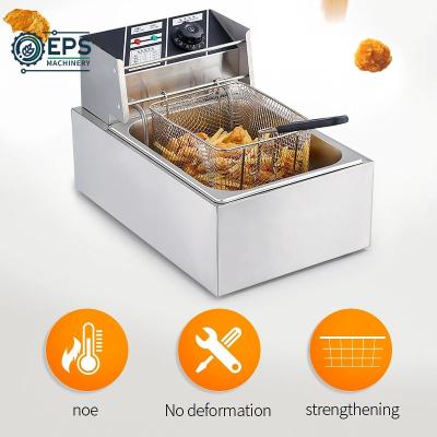 China Máquina de fritar lanches de aço inoxidável para batatas fritas Nozes e lanches Embalagem Peso bruto 20 kg à venda