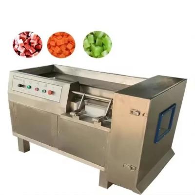 China Electric 304 Stainless Steel Frozen Meat Beef Mutton Vegetables Cutting Cutter Machine Dice Size 7 for sale