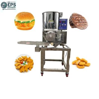 China Automatic Commercial Beef Pork Chicken Meat Pie Maker Burger Patty Nuggets Press Machine for sale