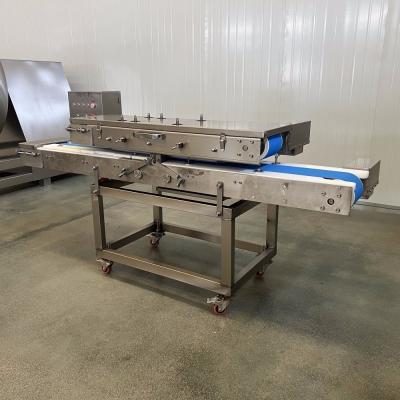 China Thermal Processing Meat Slicing Machine for Frozen Lamb and Beef Steak 500kg Capacity for sale