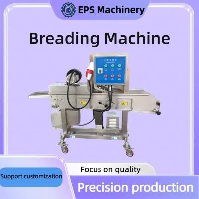 Κίνα Προσαρμοσμένο Voltage Breading Coating Machine για ταχύτατο φαγητό Chicken Nuggets Burger Patty προς πώληση