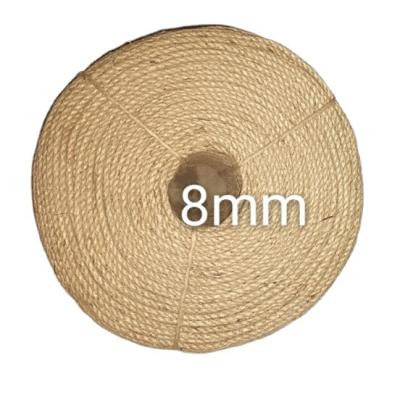 China Packing Buliding Natural 3strands Peach Field Color Sisal Rope In High Grade for sale