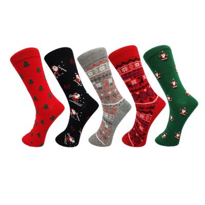 China Regular Custom Logo Factory Price Christmas Socks Wholesale Unisex Cheap Winter Socks Mens Womens for sale