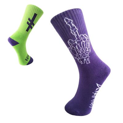 China Custom Logo 100% Full Terry Cotton Soccer Sport Mens QUICK DRY Compression Socks for sale