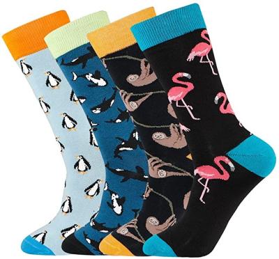 China Custom made to order QUICK DRY cute and funny miniature animal jacquard socks for men and women for sale