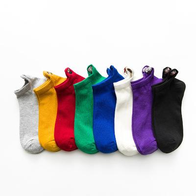 China New Spring QUICK DRY street heel ankle socks cartoon couples socks ladies color men's socks for sale