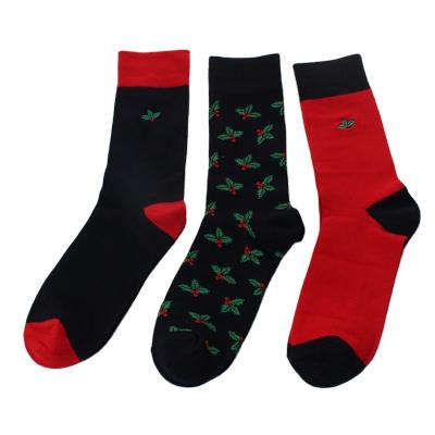 China Antibacterial and Embroidered Custom Patterned Jacquard Custom Men's Socks for sale