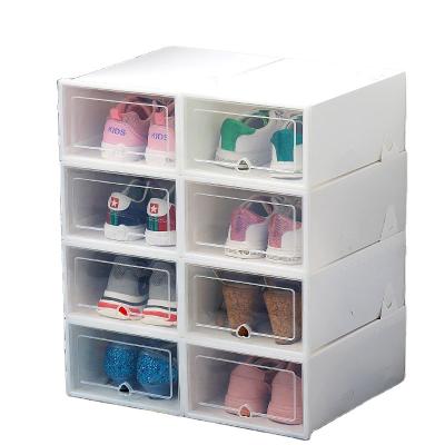 China Foldable Transparent Shoe Boxes for Dust-Free Storage - Stackable, Flip-Top Shoe Storage Boxes for Men and Women's Shoes, Ideal for Deskt for sale