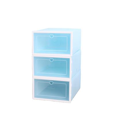 China Covered Plastic Shoe Box - Household Shoe Storage Box with Drawers, Dustproof Shoe Cabinet, Customized Shoe Organizer for sale