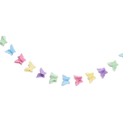 China Home decoration Butterfly-Shaped Paper String Pull Flowers - Birthday Party Decoration and Setup with Balloon Tassel Pendants, Party Styling for sale