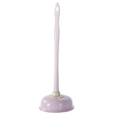 China Sustainable Fixed blockage pressure of toilet plunger Original bathroom TPR sucker Long  handle toilet plunger for sale