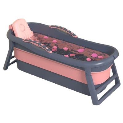 China Sustainable High quality collapsible plastic folding adult bath tub foldable portable bathtub for adults for sale