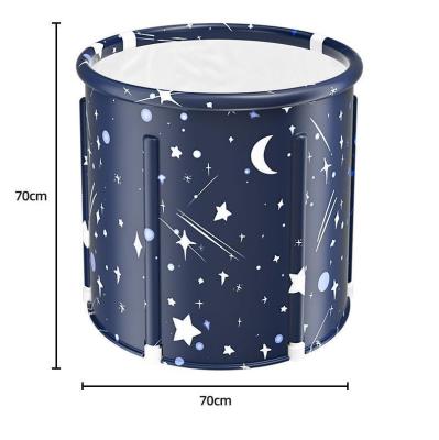 China Sustainable New hot Adult bath bucket large size folding bathtub . home use thickened folding clip cotton portable adult bathtub for sale