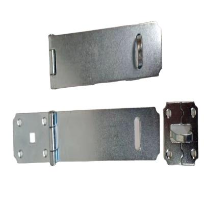 China High Security Strength Metal Stamping Punch Cutting Hardware Customized 3 4 5 Inch Padlock Hasp Door Latch And Staple Door Lock for sale