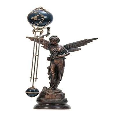 China Antique Style A Female Angle Imitated From America's 17th Antique Brass Pendulum Clock JG5041-3 for sale