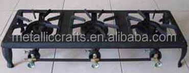 China Cast Iron TripleHead Gas Burner for sale