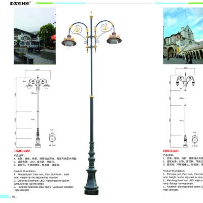 China ROAD 6-12M Decorative Antique Cast Aluminum/Iron LED Road Lighting /Road Lamp Poles for sale