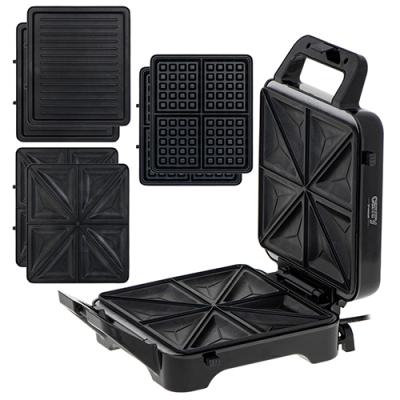 China 2021 Hotel Best Selling 1400W Non Stick Sandwich Maker Waffle Maker Detachable Grill Easy To Clean for sale