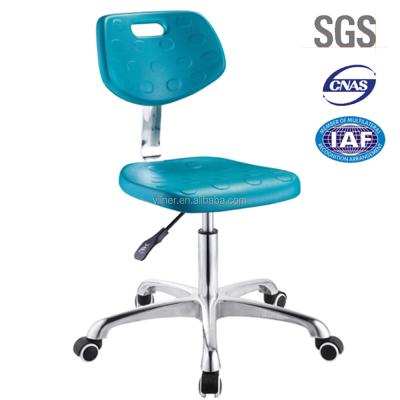 China SGS High Quality PU Seat Height Adjustable Lab Stool Chair R72-03B-BU for sale