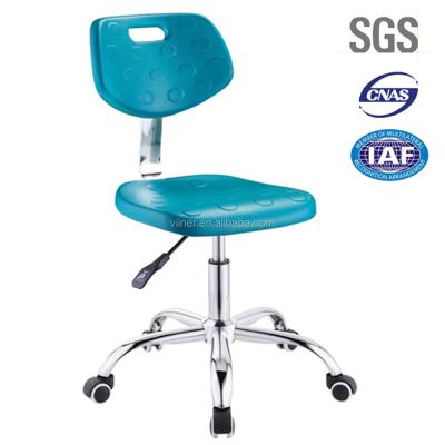 China SGS adjustable lab chair, lab equipment, steel lab stool R72-03A-BU for sale