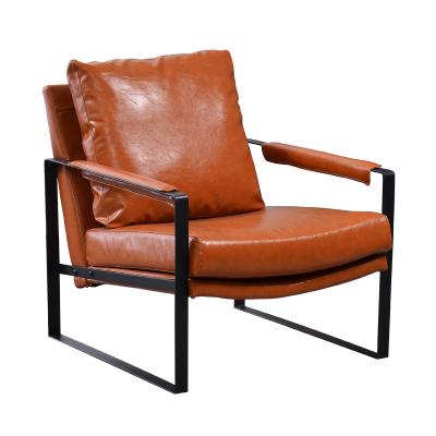 China Modern Nordic Restaurant Chair Storage Cafe Single Seat Colorful Leather Sofa for sale