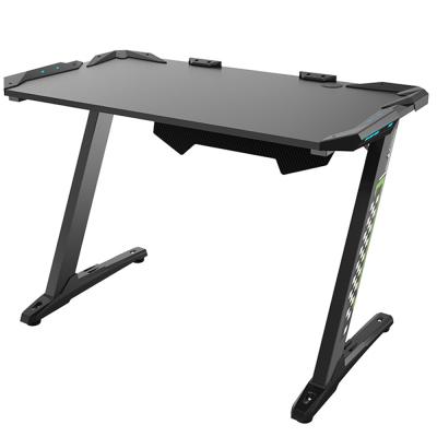 China Easy Assemble Pack Gaming PC Computer Table LED Light Gaming Table for sale