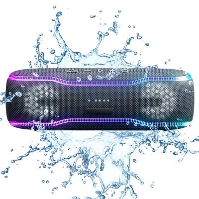 China Wholesale Colorful Outdoor Waterproof Laptop Speaker RGB LED Flashing Light Party High Quality Wireless Bluetooth Speaker for sale