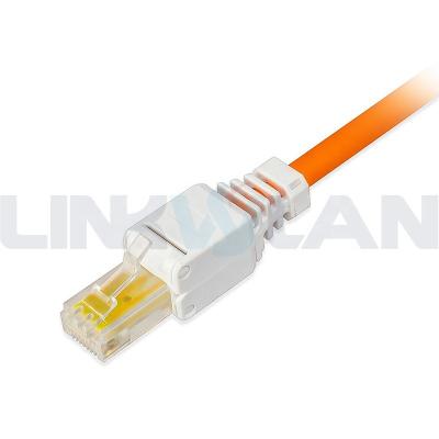 China For Plastic Type Cat.5e 24AWG Cable Linkwylan RJ45 Cat5e UTP Field Plug Quick Termination Field Connector Toolless Quick Assembly for sale