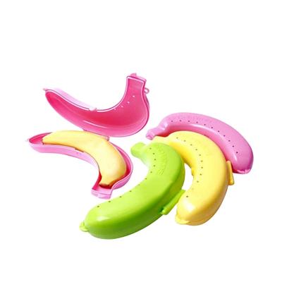 China Sustainable Wholesale Customized Multi Color Banana Shaped Fruit Food Box Container for sale