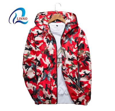 China Sustainable Casual Youth Printed Colorful Slim Anorak Breathable Bike Riding Jacket For Man for sale