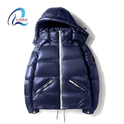 China Customized Durable Breathable Waterproof Polyester Fiber Large Blue Padded Jacket for sale