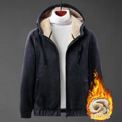 China Wholesale QUICK DRY outdoor hunting winter sherpa fleece warm thick jacket with hood for men for sale