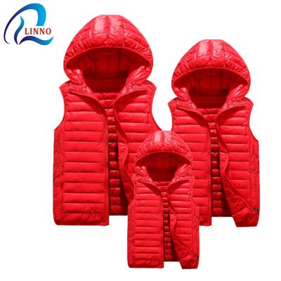 China Parent-Child Family Matching Kids Jacket Lightweight Hooded Sleeveless QUICK DRY Stripper Jacket for sale