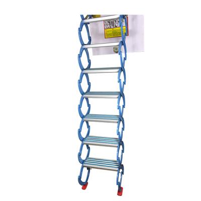 China Wall Mounted Folding Ladders Attic Wall Mounted Attic Wall Ladder Telescopic Stairs for sale