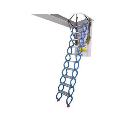 China Indoor Aluminum Folding Ladders Magnesium Attic Ladder Hinges for sale